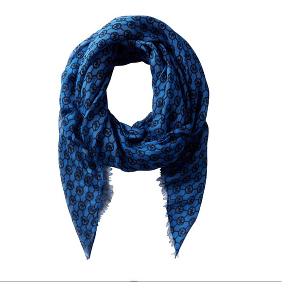 Blue Michael Kors Scarf - Picture 1 of 2